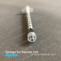 Seringa plástica para vacina 1ml